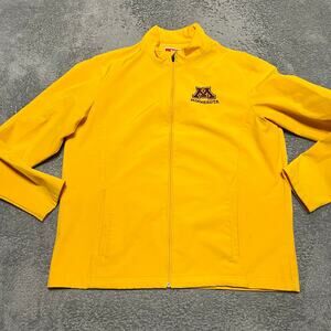 Minnesota Golden Gophers Team 365 Jacket Mens XL Yellow Zip